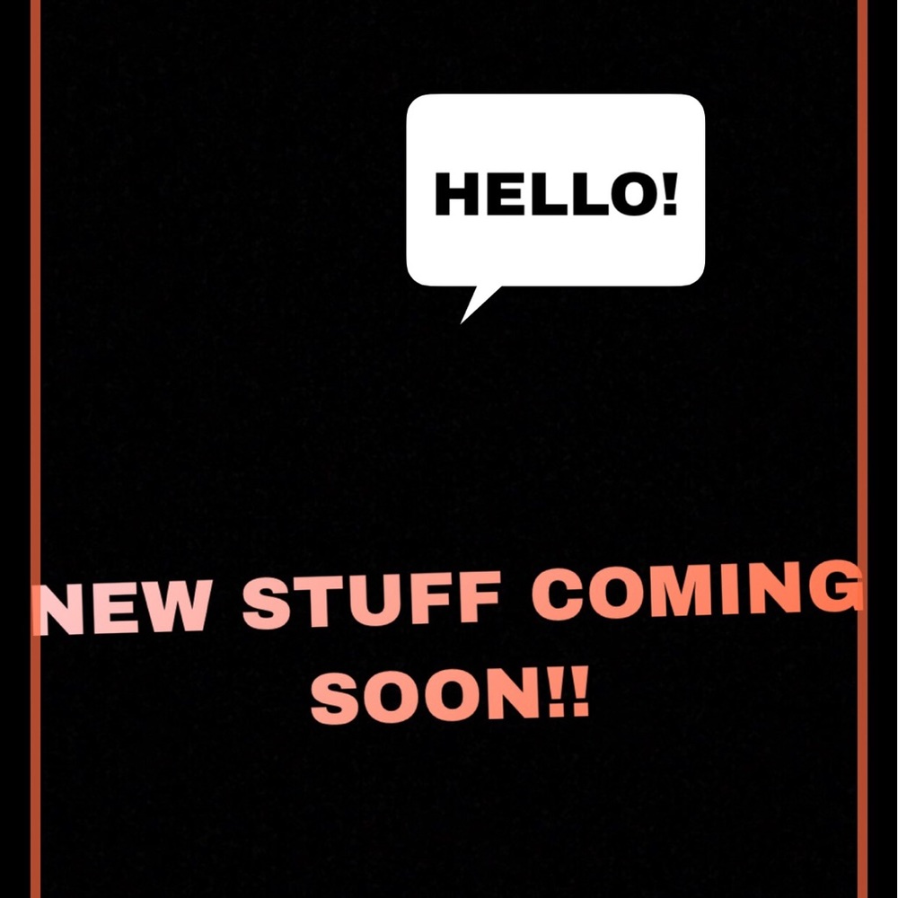 NEW ITEMS COMING THIS WEEK!!